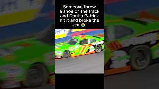 Danica Patrick Runs Over a Shoe and Breaks the Car [upl. by Dunseath]