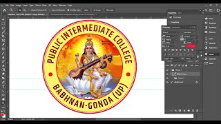 how to make logo in photoshop [upl. by Thorbert]