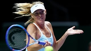 Maria Sharapova vs Flavia Pennetta  2015 WTA Finals Highlights [upl. by Aldridge]