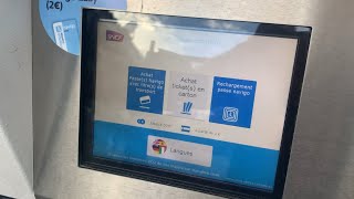 How to get a “Navigo Easy” card with urban transit single ride tickets at the ticket machine Paris [upl. by Cecilio]