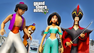 GTA 5 ALADDIN MOD  SAVING JASMINE FROM JAFAR  MAGIC CARPET  1 [upl. by Kantor]