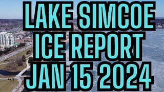 LAKE SIMCOE ICE REPORT JANUARY 15 2024  IS THERE ICE YET Kempenfelt bay [upl. by Llewsor]