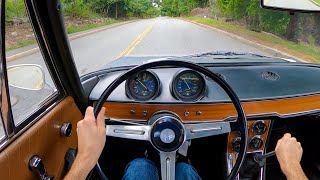 1971 Alfa Romeo 1750 Berlina  POV Test Drive by Tedward Binaural Audio [upl. by Nirol]