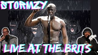 Stormzy Leaves Heart on BRITS STAGE  Americans React to Stormzy Live at the Brits 2018 [upl. by Adnilym]