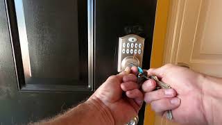 Kwikset 914 Dead Bolt SmartCode Smartkey Installation  How To Program [upl. by Ggerk]