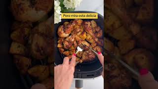 Almuerzo en pocos minutos en una air fryer cooking recetasairfryer recetas airfryer like [upl. by Sahcnip]