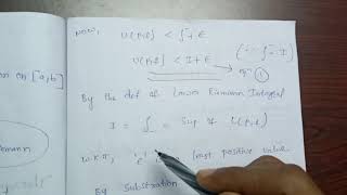 Necessary and Sufficient condition for Riemann Integration Theorem Real Analysis [upl. by Ylluz]