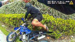 Cops Throw Clueless Biker Off Dirt Bike [upl. by Platto]