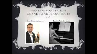 Thorvald Hansen  Sonata for cornet and piano op 18  Erico Fonseca trumpet live recorded [upl. by Dulcie576]