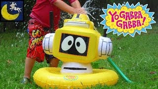 Rare Yo Gabba Gabba Inflatable Plex Sprinkler from 2008 Plus Muno Foofa Toodee Brobee Water Toys [upl. by Aiyt111]