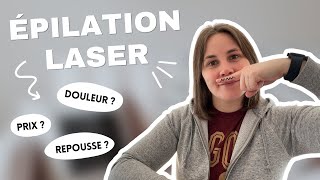 Épilation LASER au VISAGE lèvre menton et cou  épisode 1 [upl. by Erbas]