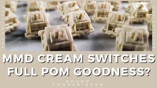 MMD Cream Linear Switches Full POM Goodness Review and Sountest on Vega 65 [upl. by Annot]