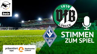 Stimmen zum Heimspiel  VfB Lübeck vs Waldhof Mannheim  Saison 202324 [upl. by Tom]