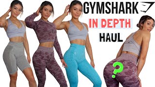 GYMSHARK Honest TRY ON HAUL  new seamless flex  camo leggings [upl. by Aryk329]