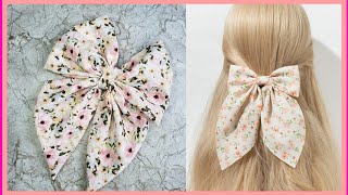 💖Diy Bow Hair Clip Lazo o moño de Tela Fácil de hacer hairclip [upl. by Jd]