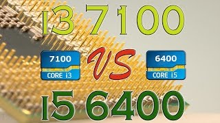 i3 7100 vs i5 6400  Benchmarks  Gaming Tests Review and Comparison  Kaby Lake vs Skylake [upl. by Audie]