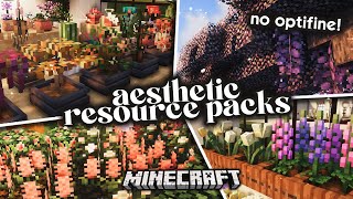 BEST Aesthetic Resource Packs for PLANTS amp FLOWERS  Minecraft 120 NO OPTIFINE 🍃🪴✧˚ [upl. by Osi]