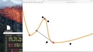 Spline Interpolation With Cubic Bezier Curves Using SVG and Path make lines curvy [upl. by Slen]