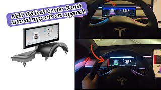 NEW 88 inch Center Dashb tutorial supports ota upCarplay  Android Autotesla model3 modely [upl. by Stolzer732]