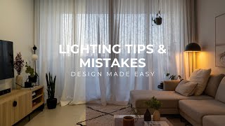 How To Light A Space  Mistakes Rules  Lighting In Interior Design [upl. by Docilla]