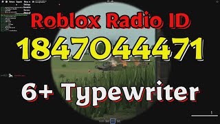 Typewriter Roblox Radio CodesIDs [upl. by Wiatt]