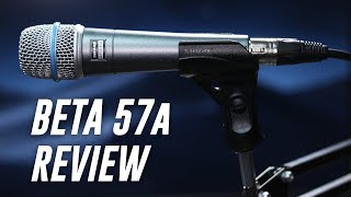 Shure Beta 57a Dynamic Mic Review  Test [upl. by Ivor]