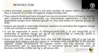 AFRILAB webinar on the determination of the cation exchange capacity CEC in soils [upl. by Yeoj]