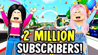 🔴 2 MILLION SUBSCRIBER SPECIAL LIVE ROBUX GIVEAWAY QampA Roblox Brookhaven RP [upl. by John]