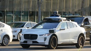 Waymo Driverless Car Los Angeles California USA November 7 2024 [upl. by Nerhe]