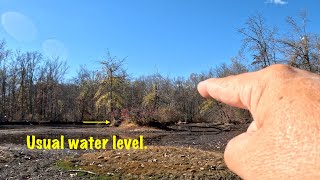 Fishing at very low water levels [upl. by Papp]