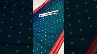 Order on 8983079321 saree indianattiresareeloverssilksaree indiansareeshandloompaithaniwale [upl. by Westfall]