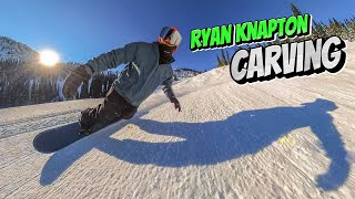 Ryan Knapton CARVING while product testing 2025 SNOWBOARDS [upl. by Nerrat]