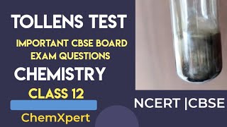 Tollens Reagent Test  Important Board Exam Questions Class 12 chemistry [upl. by Dahcir]