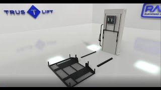 Installing RAMs Vertical Platform Lift Wheel Chair Lift Porch Lift  Outdoor lift TrusTLift [upl. by Meece]