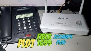 PLDT Fiber Cable Internet 200Mbps Plan PHP1699 Tagalog [upl. by Akkeber]