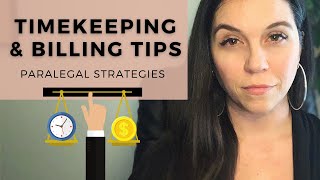 Paralegal Timekeeping amp Billing Tips  Strategies for Beginners [upl. by Liakim]