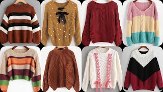 Woolen Sweater Designs For Girls amp Ladies amp Women😊Woolen SweaterCrochet SweaterKnitted Sweater [upl. by Chan]