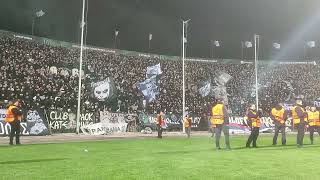 Paokara PAOK  Dinamo Zagreb ultras after goals [upl. by Darell809]