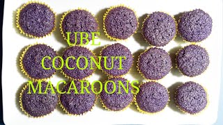 Ube Coconut Macaroons  Tips sa mabilis at maramihang order  Scrumptious Kitchen [upl. by Enwahs300]