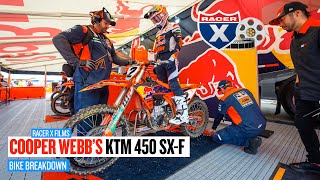 How is Cooper Webbs KTM 450 SXF Better in 2023  Racer X Films [upl. by Halle]