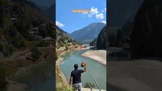 Zip Line With Beautiful Scenery in Sharda Kashmir zipline shorts youtubeshorts quran [upl. by Zertnom]