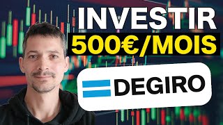 DEGIRO MES PREMIERS 500€ JARDINIER EN BOURSE [upl. by Eirhtug]