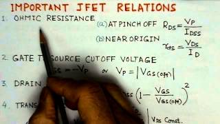 JFET BiasingModels and Amplifier CircuitsAnalog Circuits  A conceptual Video Lecture [upl. by Lavro]