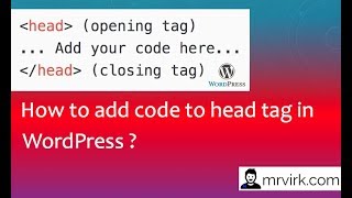 How to Add Code to Head Tag in Wordpress  Step by Step [upl. by Addia528]