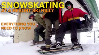 SNOWSKATE Etiquette at the Hill First Timers Must Watch [upl. by Gile]