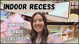 INDOOR RECESS IN MY 2ND GRADE CLASSROOM  Elementary Teacher [upl. by Elvah]