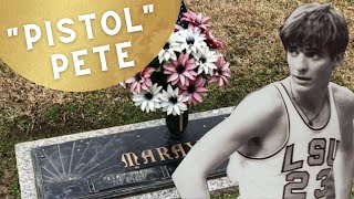 Grave of quotPistolquot Pete Maravich  Baton Rouge Louisiana [upl. by Namra]