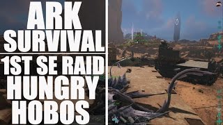 THE START OF A MEGA TRIBE WAR  Ark Survival HUNGRY HOBOS  Official Server PVP Raid [upl. by Schlosser]