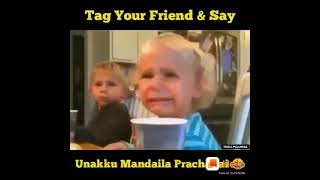 Funny videoUnakku mandaila prachana🤣🤣 [upl. by Ananna506]