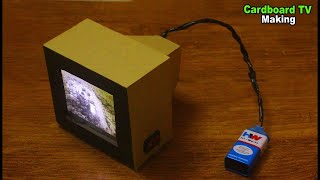 How to make Led tv  Cardboard Tv  Making Cardboard Tv [upl. by Ornas]